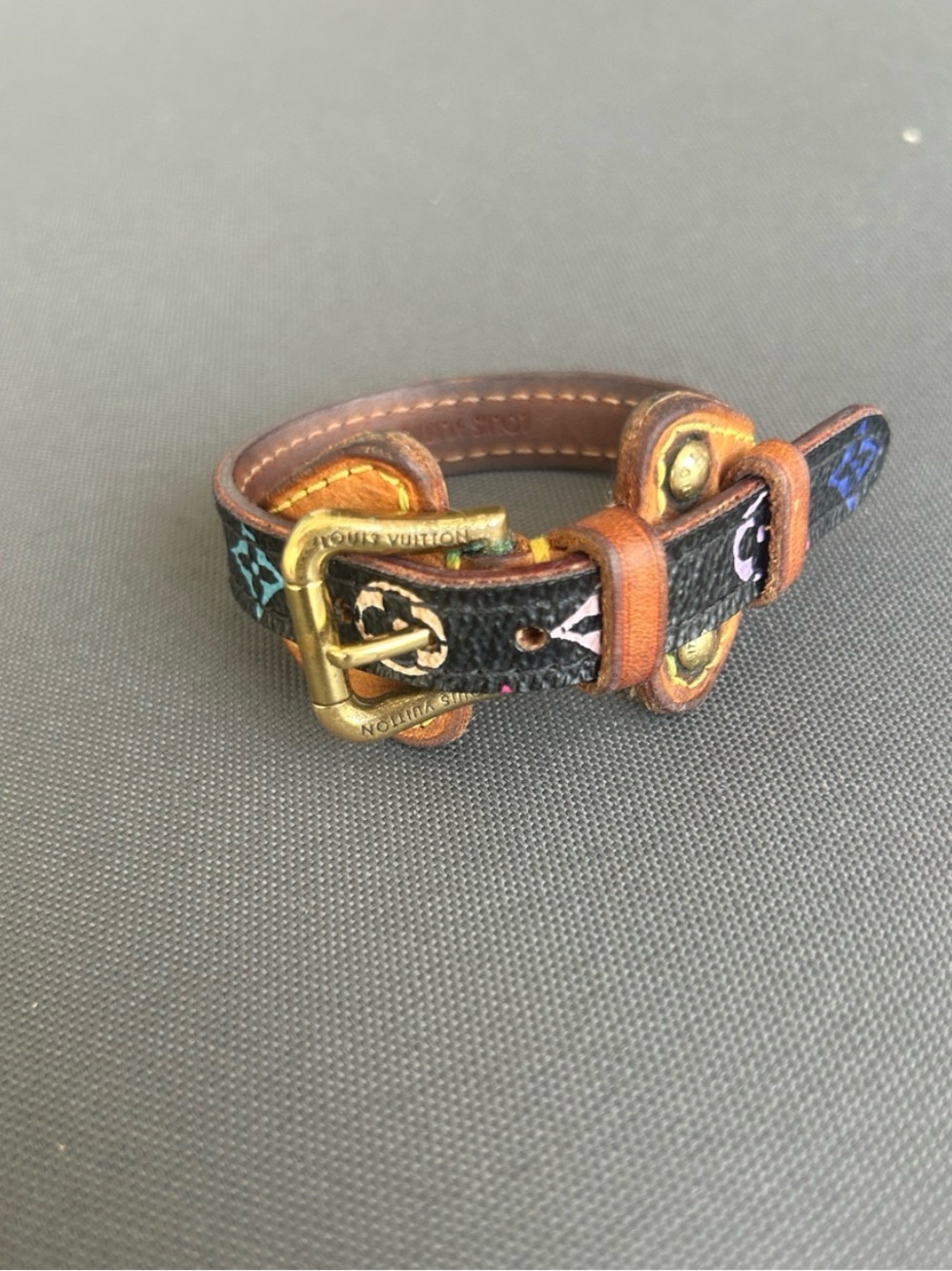 Louis Vuitton Leather Murakami Bracelet